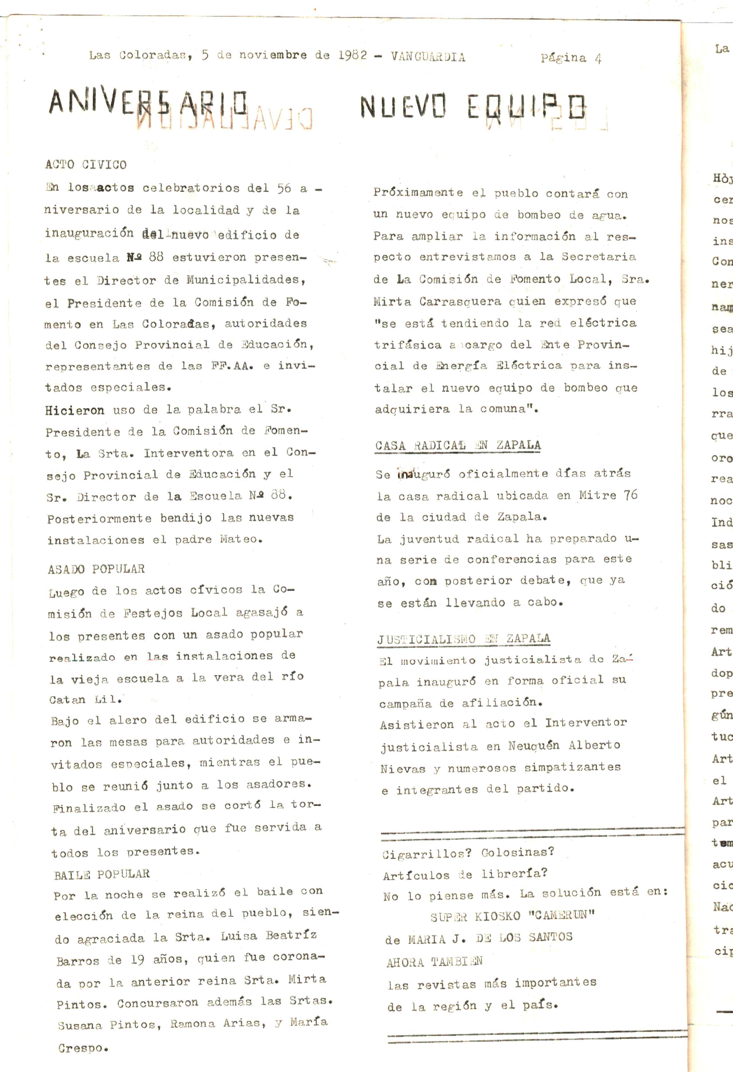Vanguardia N° 2 – página 4