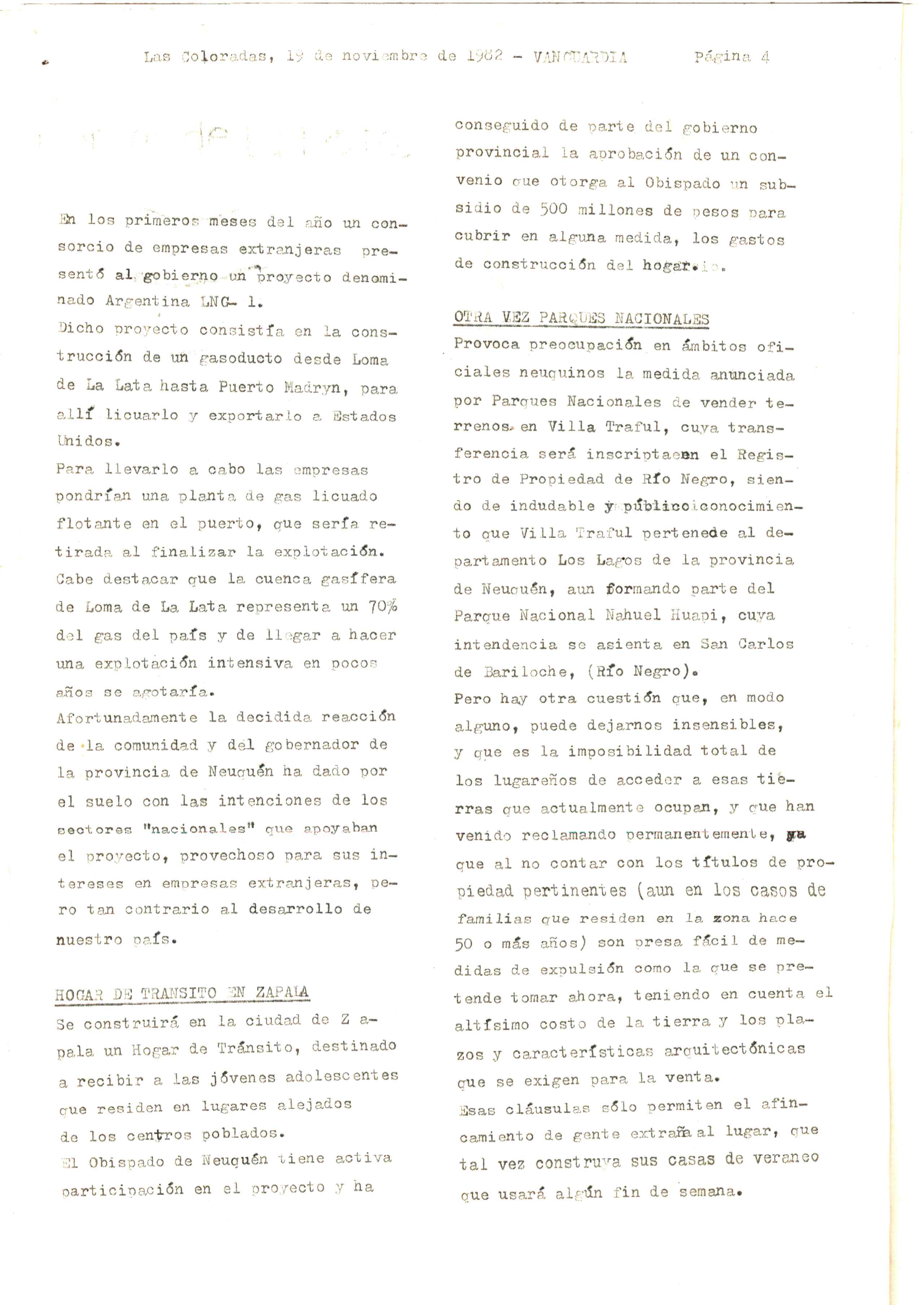 Vanguardia N° 3 – página 4
