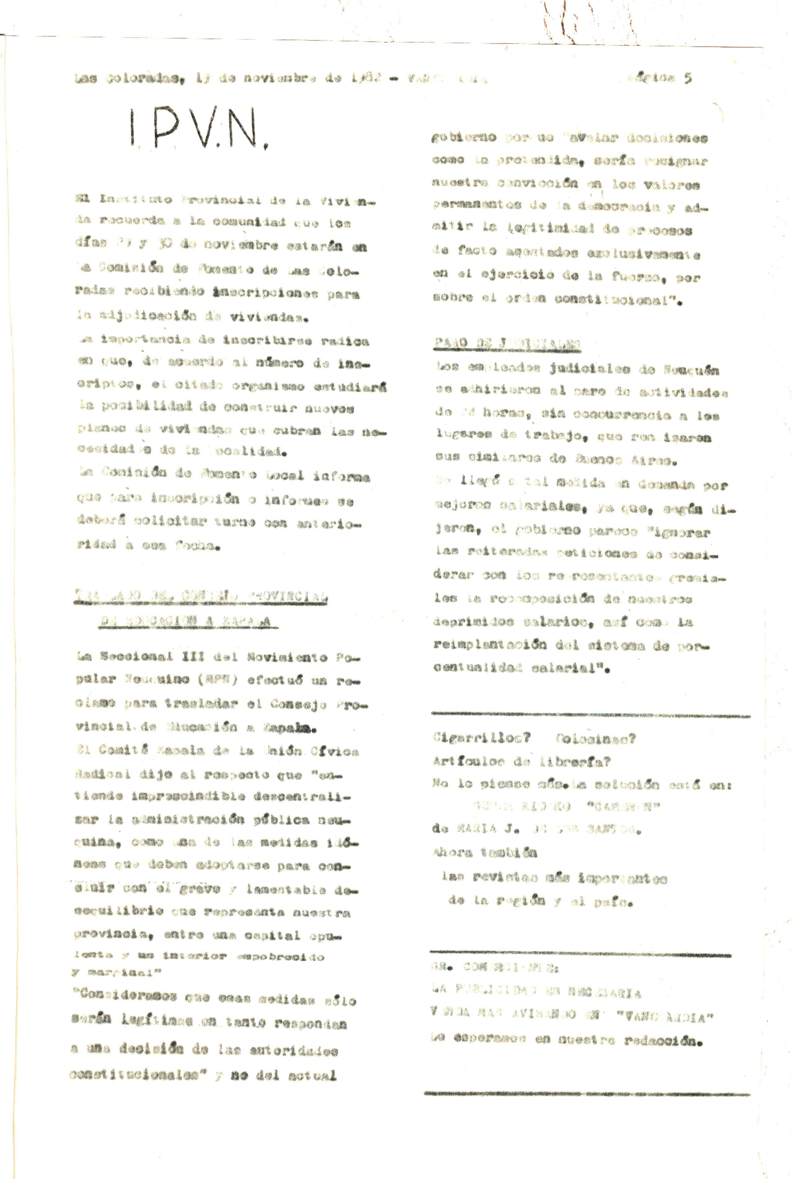 Vanguardia N° 3 – página 5