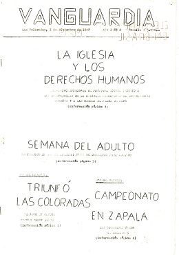 Vanguardia N° 4 – tapa
