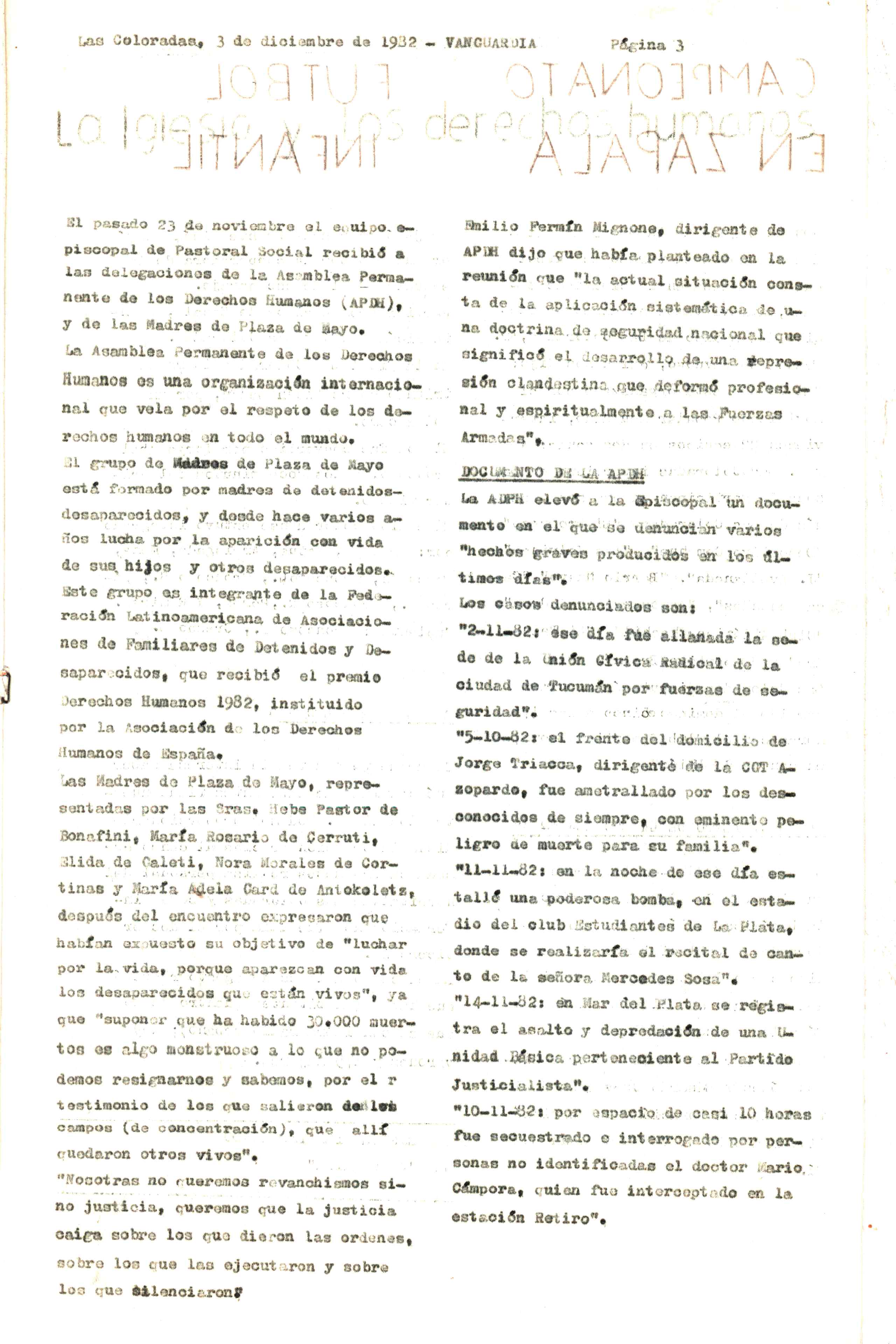 Vanguardia N° 4 – página 3