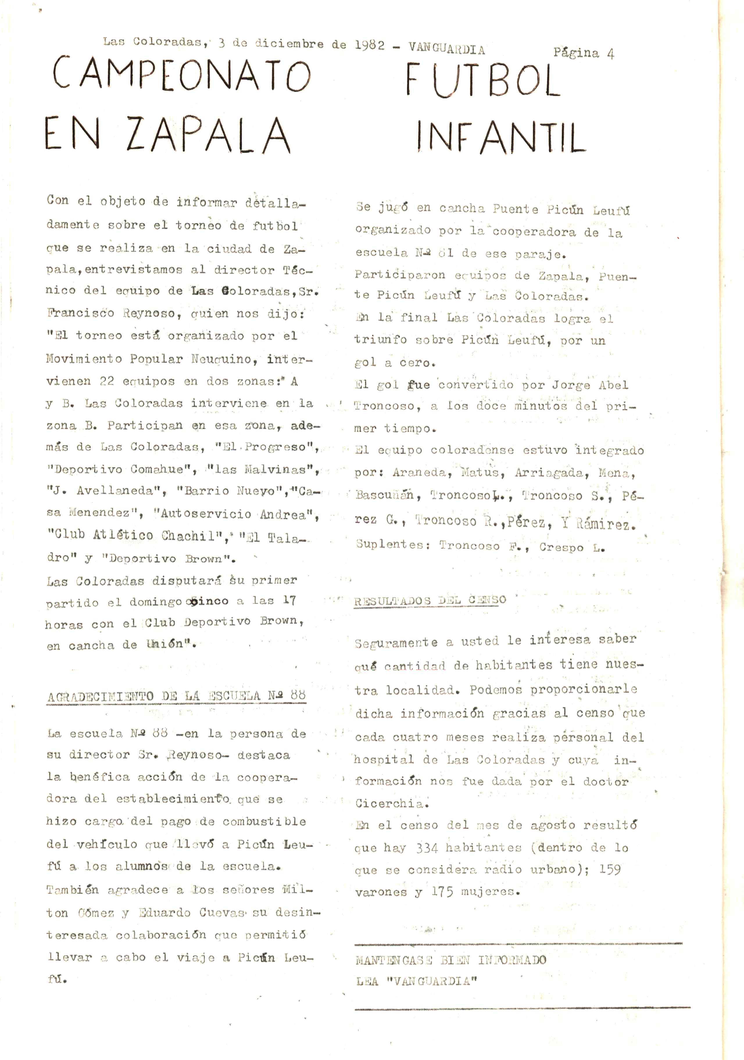 Vanguardia N° 4 – página 4