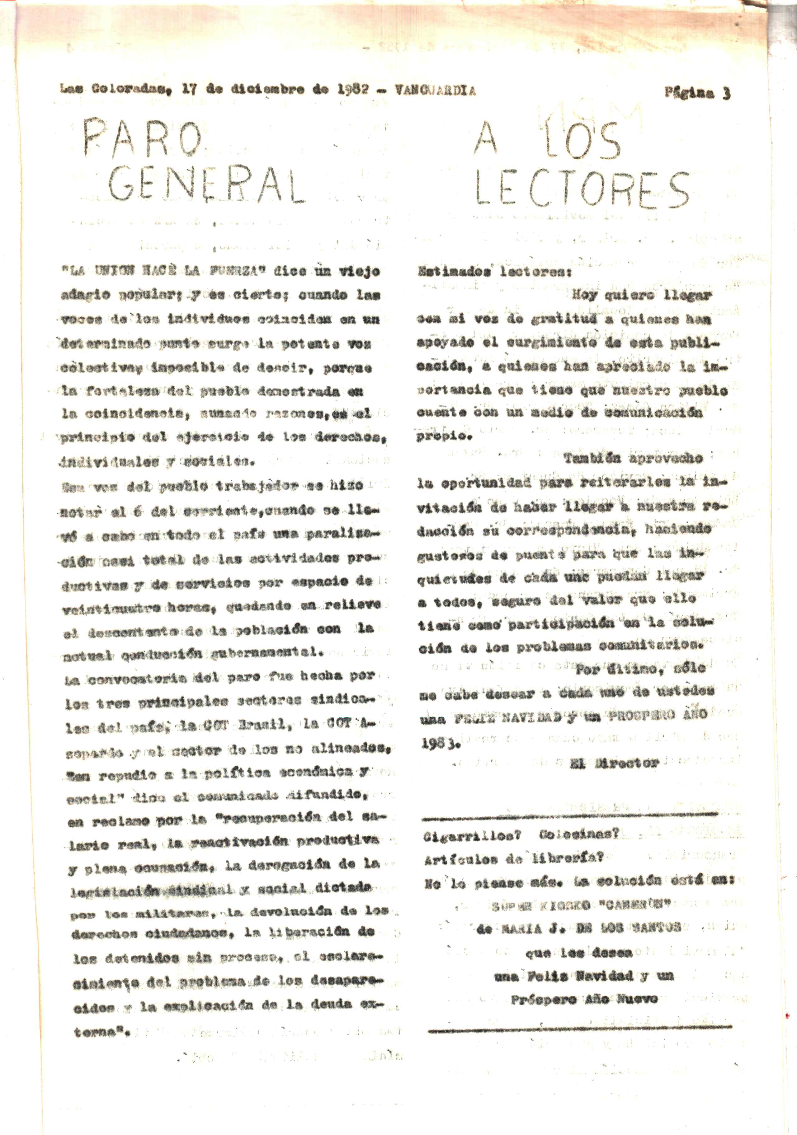 Vanguardia N° 5 – página 3