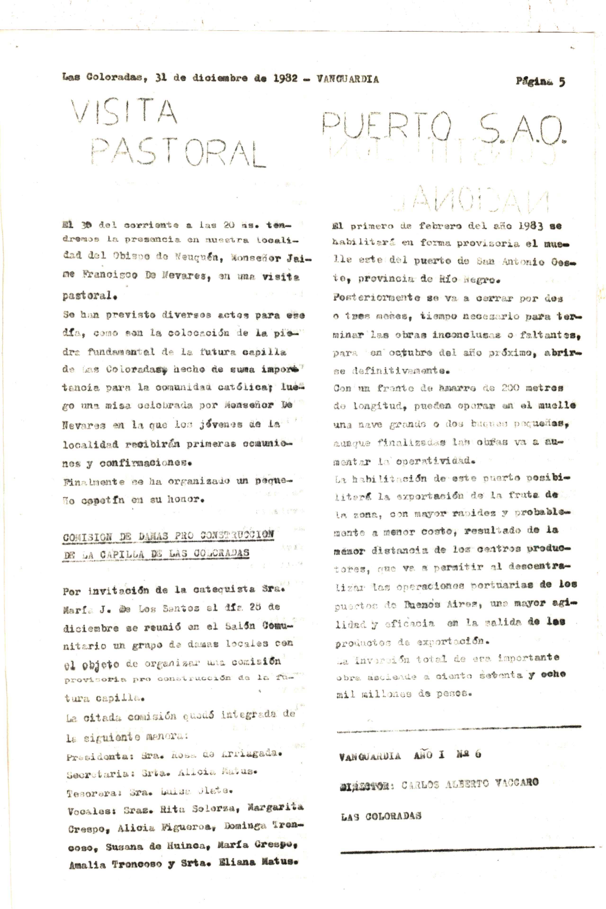 Vanguardia N° 6 – página 5