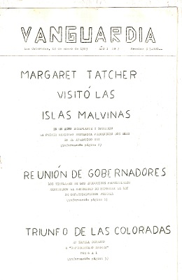 Vanguardia N° 7 – tapa
