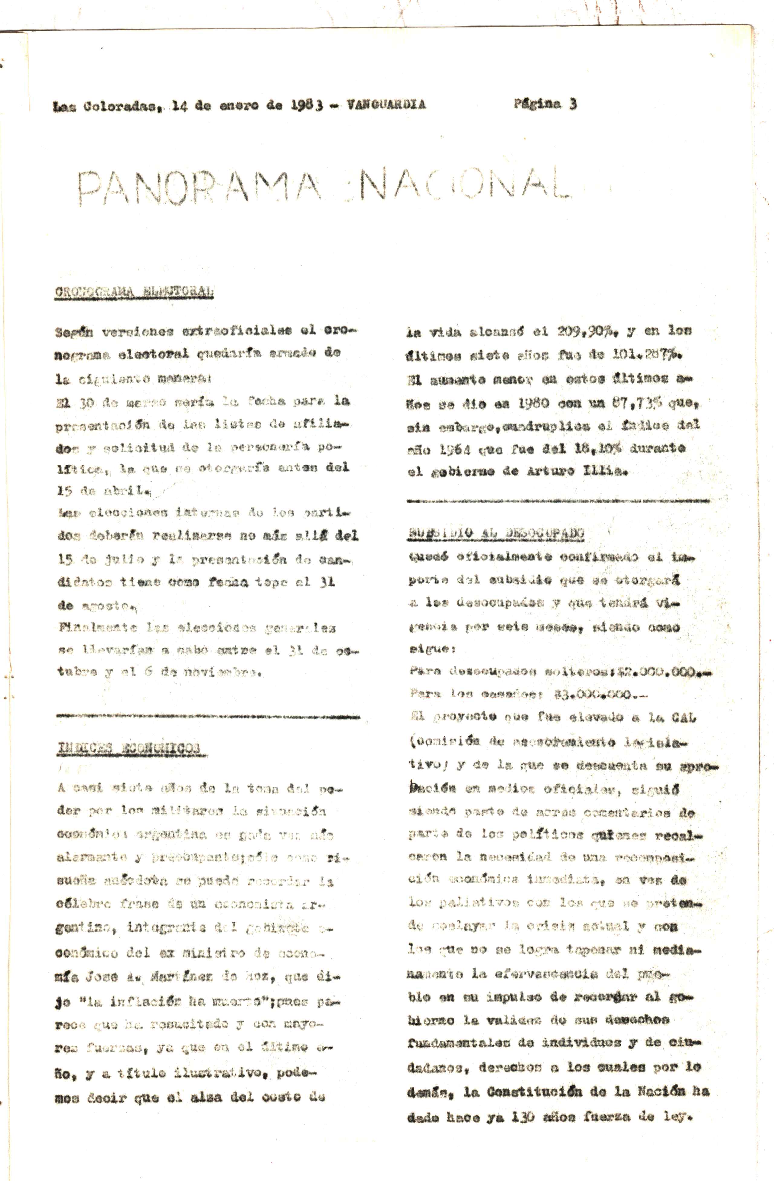 Vanguardia N° 7 – página 3