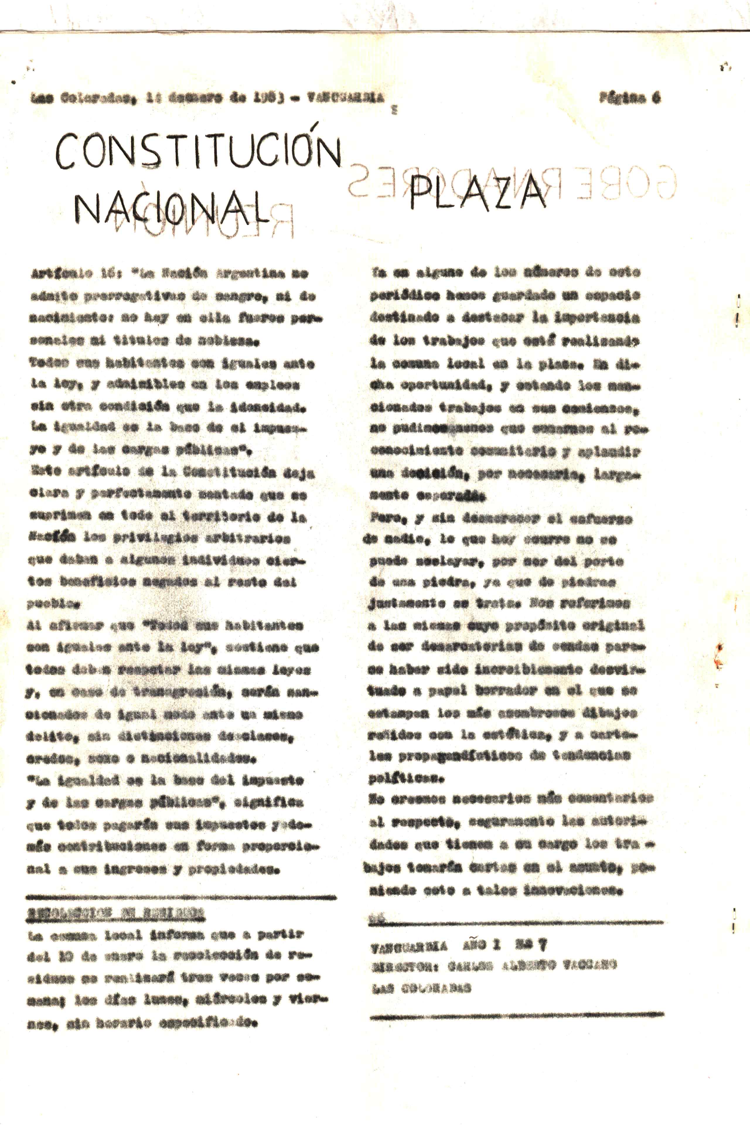 Vanguardia N° 7 – página 6