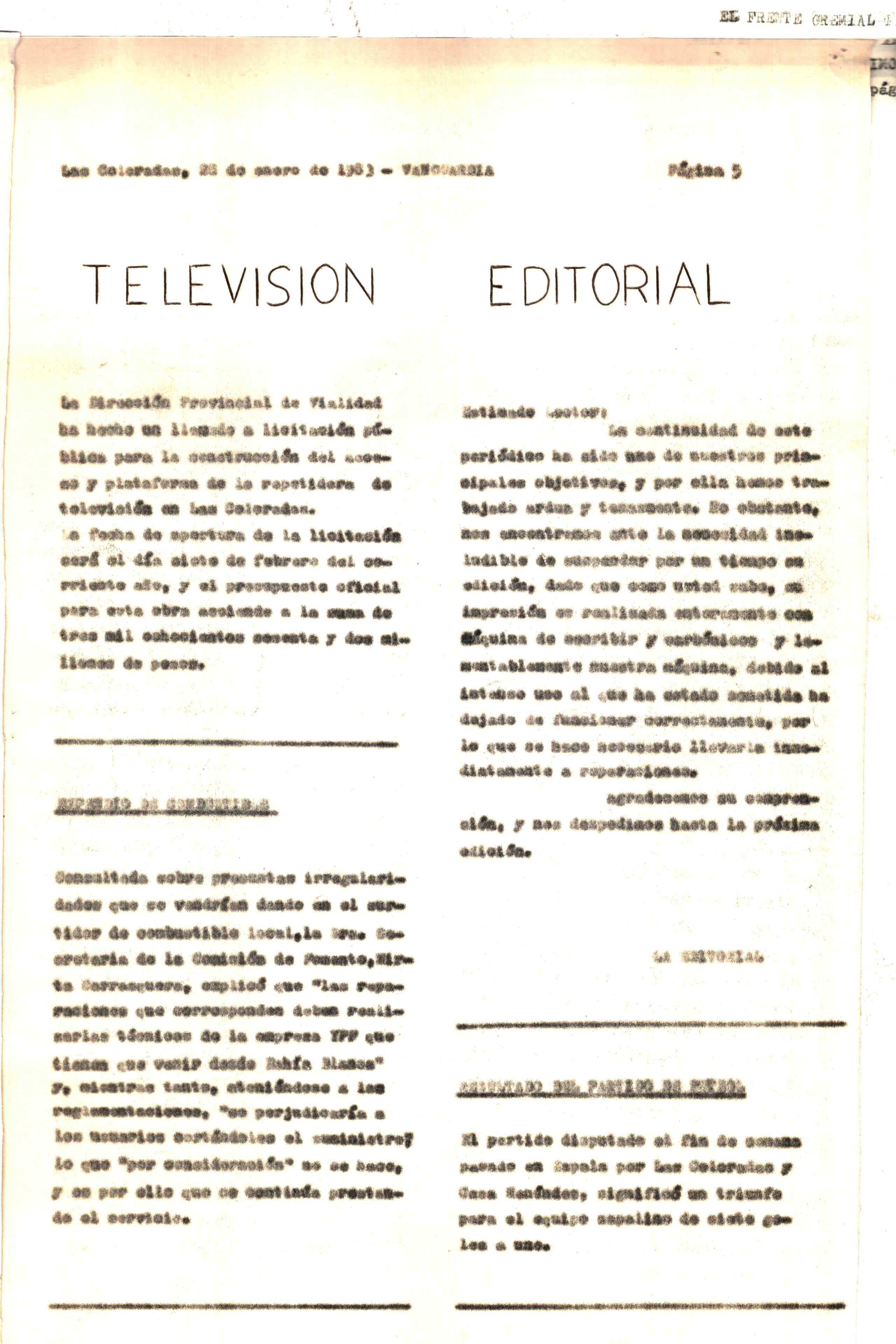 Vanguardia N° 8 – página 5