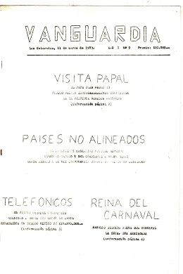 Vanguardia N° 9 – tapa
